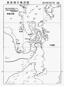 東京湾口海況図(2014/02/07)