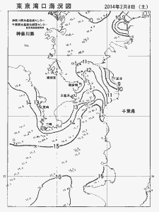 東京湾口海況図(2014/02/08)
