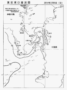 東京湾口海況図(2014/02/09)