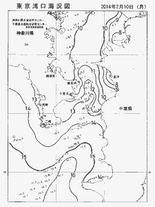 東京湾口海況図(2014/02/10)