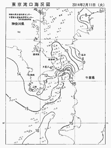 東京湾口海況図(2014/02/11)