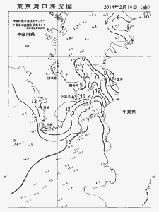 東京湾口海況図(2014/02/14)