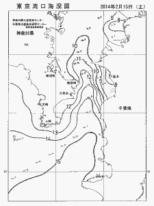 東京湾口海況図(2014/02/15)
