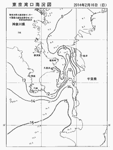 東京湾口海況図(2014/02/16)
