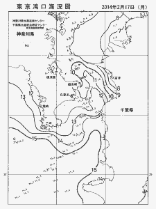 東京湾口海況図(2014/02/17)