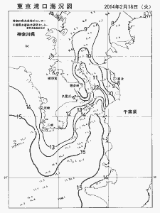 東京湾口海況図(2014/02/18)