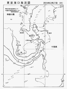 東京湾口海況図(2014/02/27)