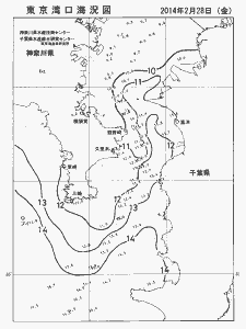 東京湾口海況図(2014/02/28)