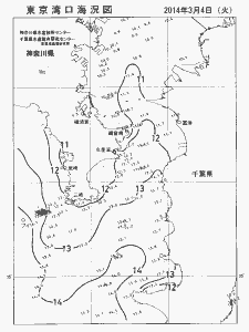 東京湾口海況図(2014/03/04)