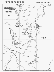 東京湾口海況図(2014/03/07)