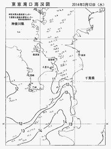 東京湾口海況図(2014/03/12)