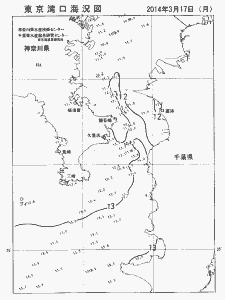 東京湾口海況図(2014/03/17)