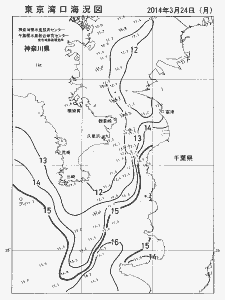 東京湾口海況図(2014/03/24)