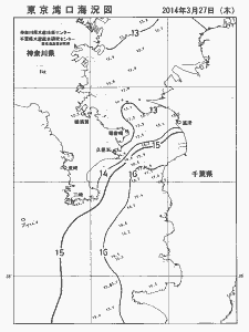 東京湾口海況図(2014/03/27)