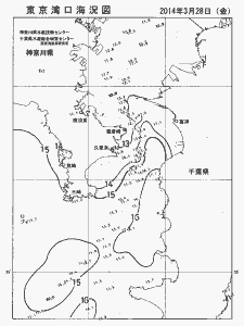 東京湾口海況図(2014/03/28)