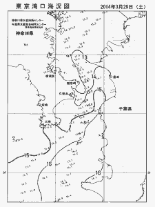 東京湾口海況図(2014/03/29)