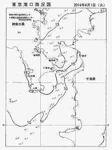 東京湾口海況図(2014/04/01)