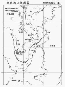 東京湾口海況図(2014/04/02)