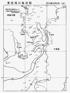 東京湾口海況図(2014/04/08)