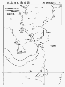 東京湾口海況図(2014/04/21)
