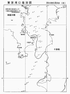 東京湾口海況図(2014/06/08)