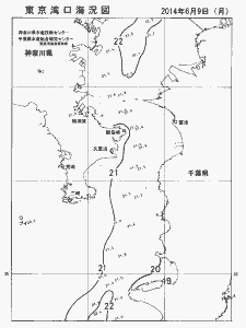 東京湾口海況図(2014/06/09)