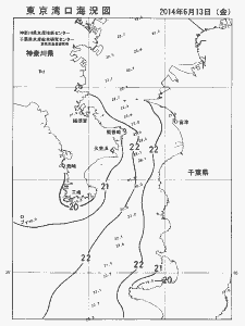 東京湾口海況図(2014/06/13)
