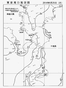 東京湾口海況図(2014/06/26)