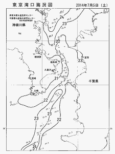 東京湾口海況図(2014/07/05)