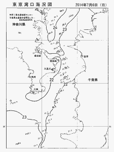 東京湾口海況図(2014/07/06)