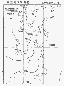 東京湾口海況図(2014/07/10)