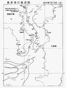 東京湾口海況図(2014/07/12)