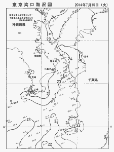 東京湾口海況図(2014/07/15)
