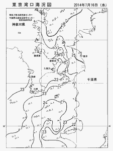 東京湾口海況図(2014/07/16)