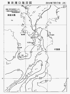 東京湾口海況図(2014/07/17)