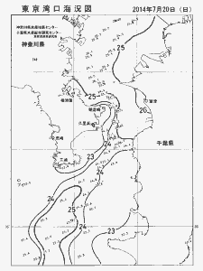 東京湾口海況図(2014/07/20)