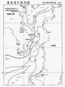 東京湾口海況図(2014/07/26)