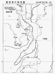 東京湾口海況図(2014/07/27)