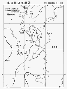 東京湾口海況図(2014/08/03)