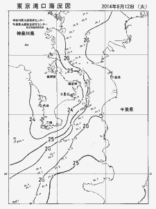 東京湾口海況図(2014/08/12)