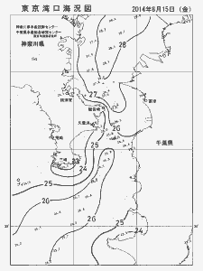 東京湾口海況図(2014/08/15)
