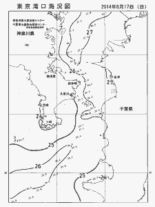 東京湾口海況図(2014/08/17)