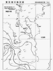 東京湾口海況図(2014/09/02)