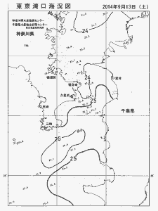 東京湾口海況図(2014/09/13)