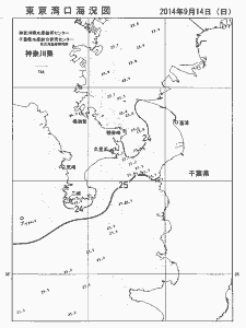東京湾口海況図(2014/09/14)