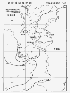 東京湾口海況図(2014/09/17)