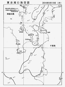 東京湾口海況図(2014/09/18)