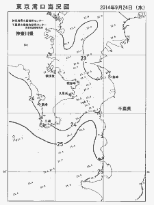 東京湾口海況図(2014/09/24)