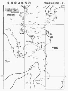 東京湾口海況図(2014/10/16)
