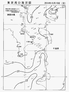 東京湾口海況図(2014/10/19)